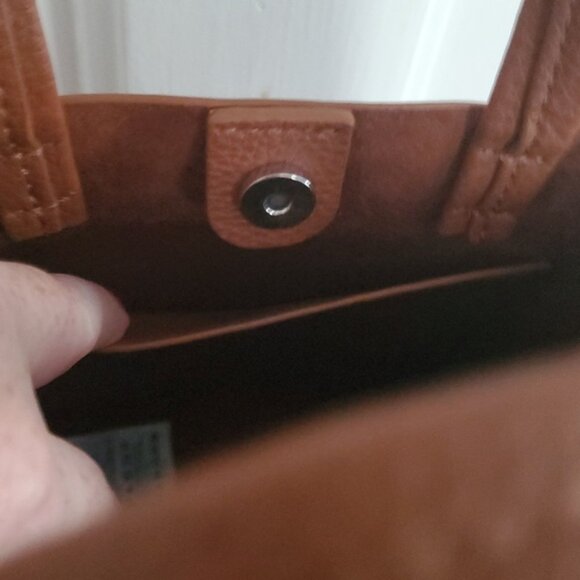 Lands' End Brown Crossbody Mini Tote Bag - Picture 4 of 4